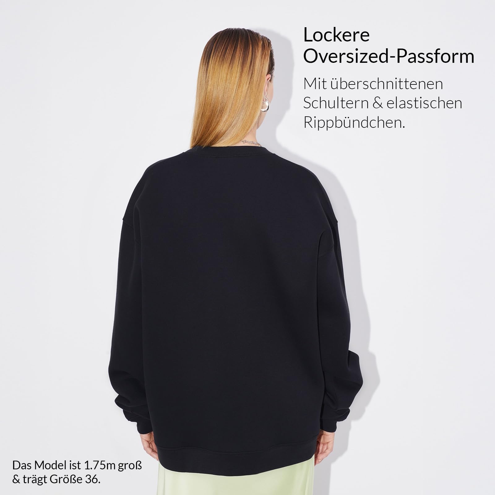 LeGer Indra Sweater - Oversized Pullover Damen - lockere Passform - Sweatshirt aus Baumwolle - Mode für Damen - by Lena Gercke - Gr. 34-44