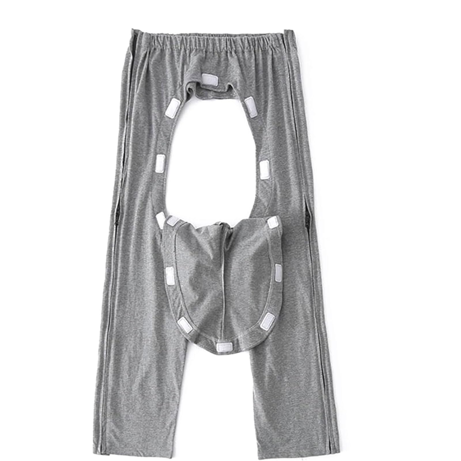 Tuta da Infermiera Cerniere estive in Cotone Pantaloni per pazienti Abiti da Allattamento Post-Operatori Pantaloni Sportivi Strappati per Uomini Anziani Donne riutilizzabili