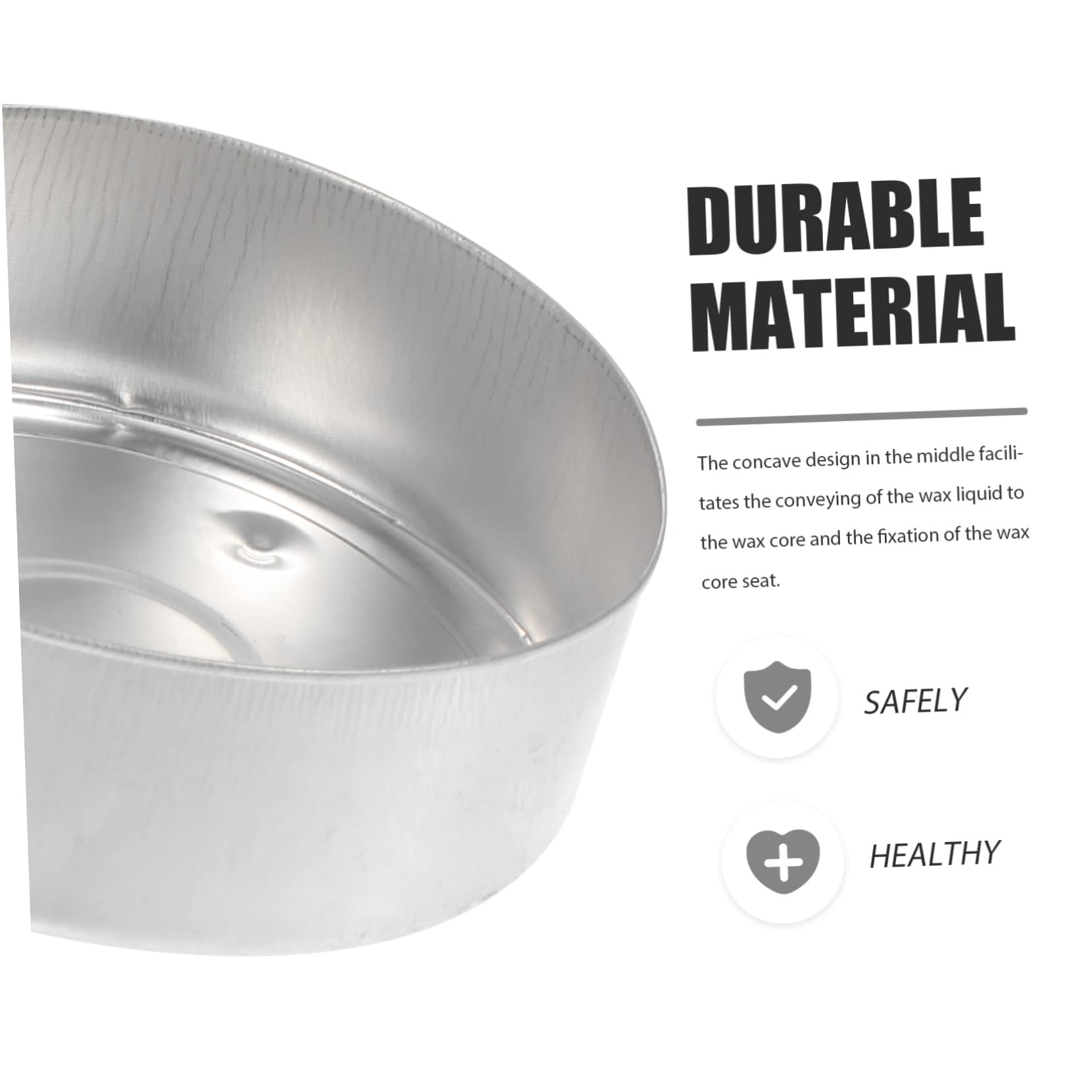 NUOBESTY 200 Sztuk Świeca Pojemniki Z Powłoką Aluminiową Z Pokrywkami Pojemnik Na Świecę Do Herbaty Okrągłe Blaszane Kubki Na Herbatę Aluminiowe Kubki Do Podgrzewania Świeczniki Metalowe