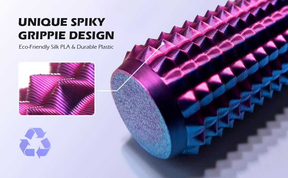 Little Ouchies Pain Fidget 4PCS – Pain Stim Tool Spiky Sensory Fidget Toys for Adults Anxiety Relief, 3D Printed Grippie Keychain for Focus & Skin Picking, Stress Relief Gift for Teens - Image 4