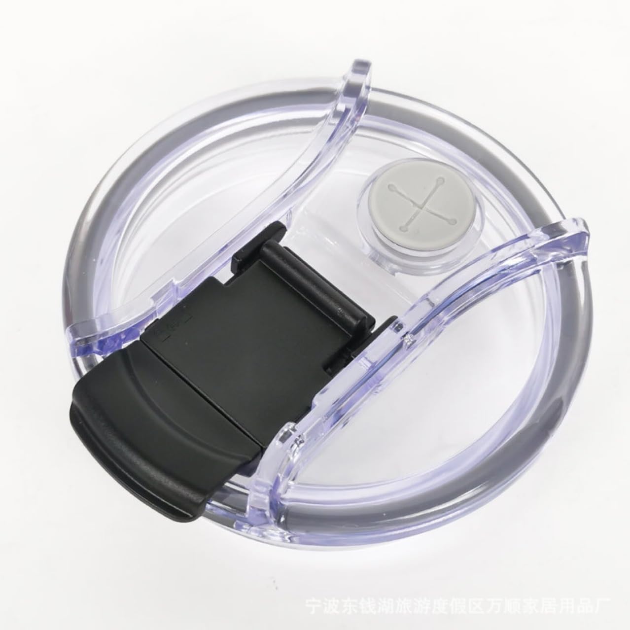 1Pc 40 Oz Transparent Flip Straw Lids Flip Spill Stopper Lid Spillproof Dustproof Easy to Store Used Repeatedly