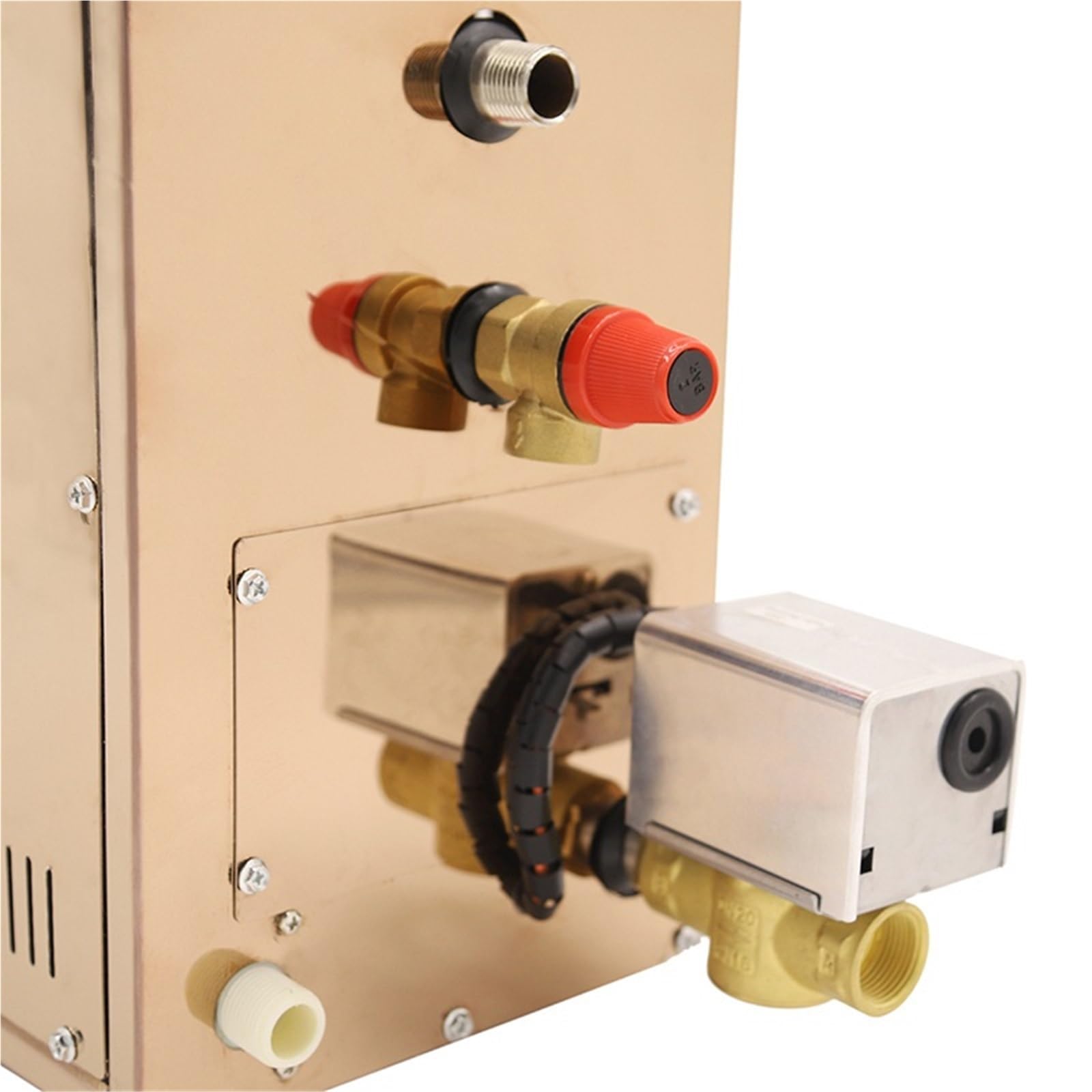 Generador de acero inoxidable, descalcificador automático for sauna, baño, controlador digital 12 kW Alta eficiencia(15kw 380v)