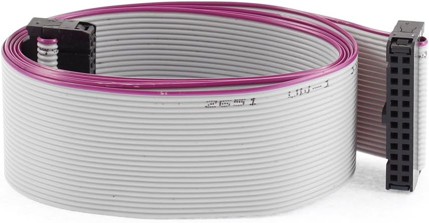 ZHuidjo F/F IDC Connector 24 Pins Flat Cable 2.54mm Pitch 1 Meter 3pcs (SN: 0e4 2bc d1b 9d1 868)