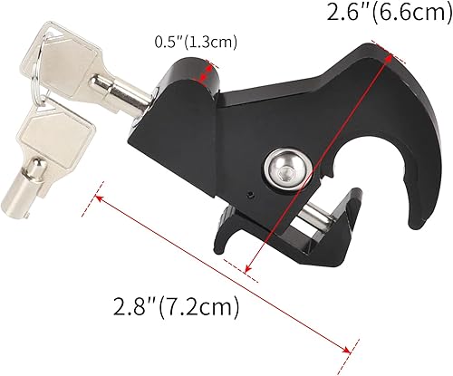 Miniatura 7 de AUFER Pestillos de acoplamiento giratorios de bloqueo desmontable Kits de clips con llaves compatibles con Touring Softail Sportster Dyna Respaldo