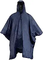 Capa de Chuva Poncho Albatroz Adulto Nylon Impermeável Azul Marinho (Compacta para Moto/Mochila)