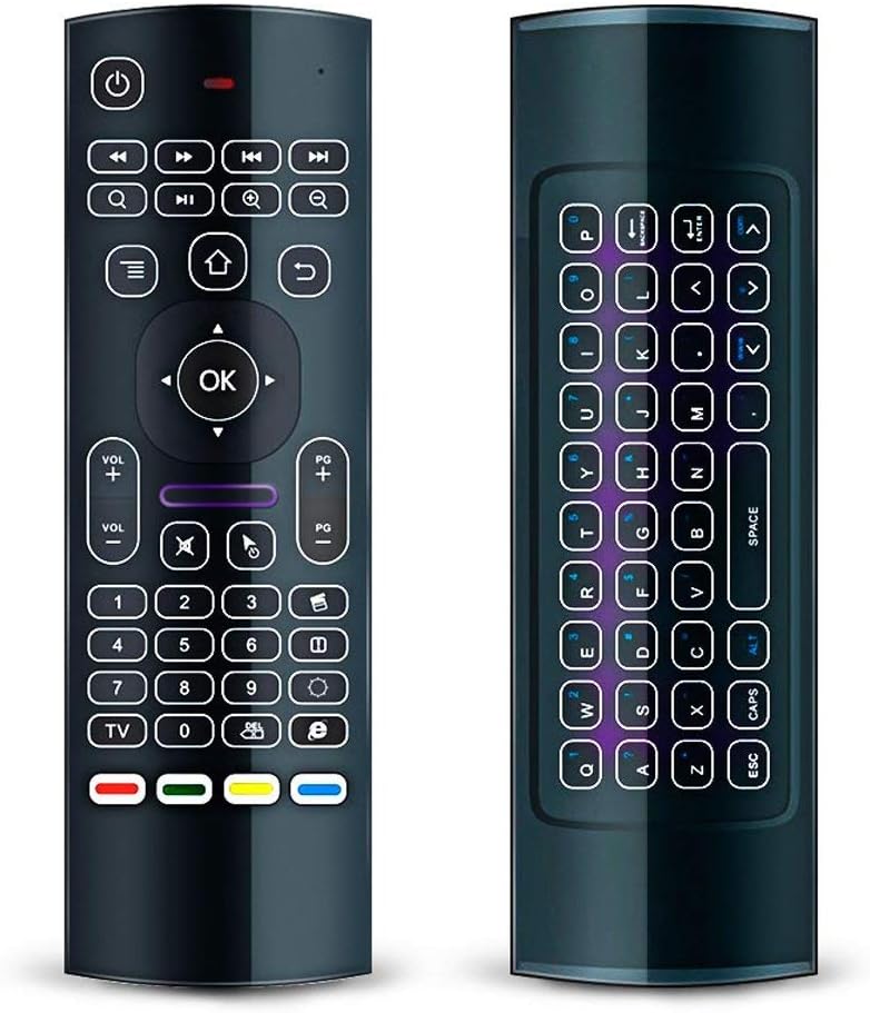 MX3 Pro Air Mouse TV Remote Mouse 2.4G LED Backlit Mini Wireless Keyboard Mouse Infrared Remote Control for Android Smart TV Box IPTV Mini PC Pad XBOX Raspberry pi and Mac OS