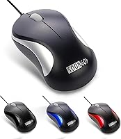Vista 12 de SOONGO - Ratón óptico USB con cable para computadora portátil y uso doméstico, 2 unidades, compatible con computadoras portátiles, escritorio