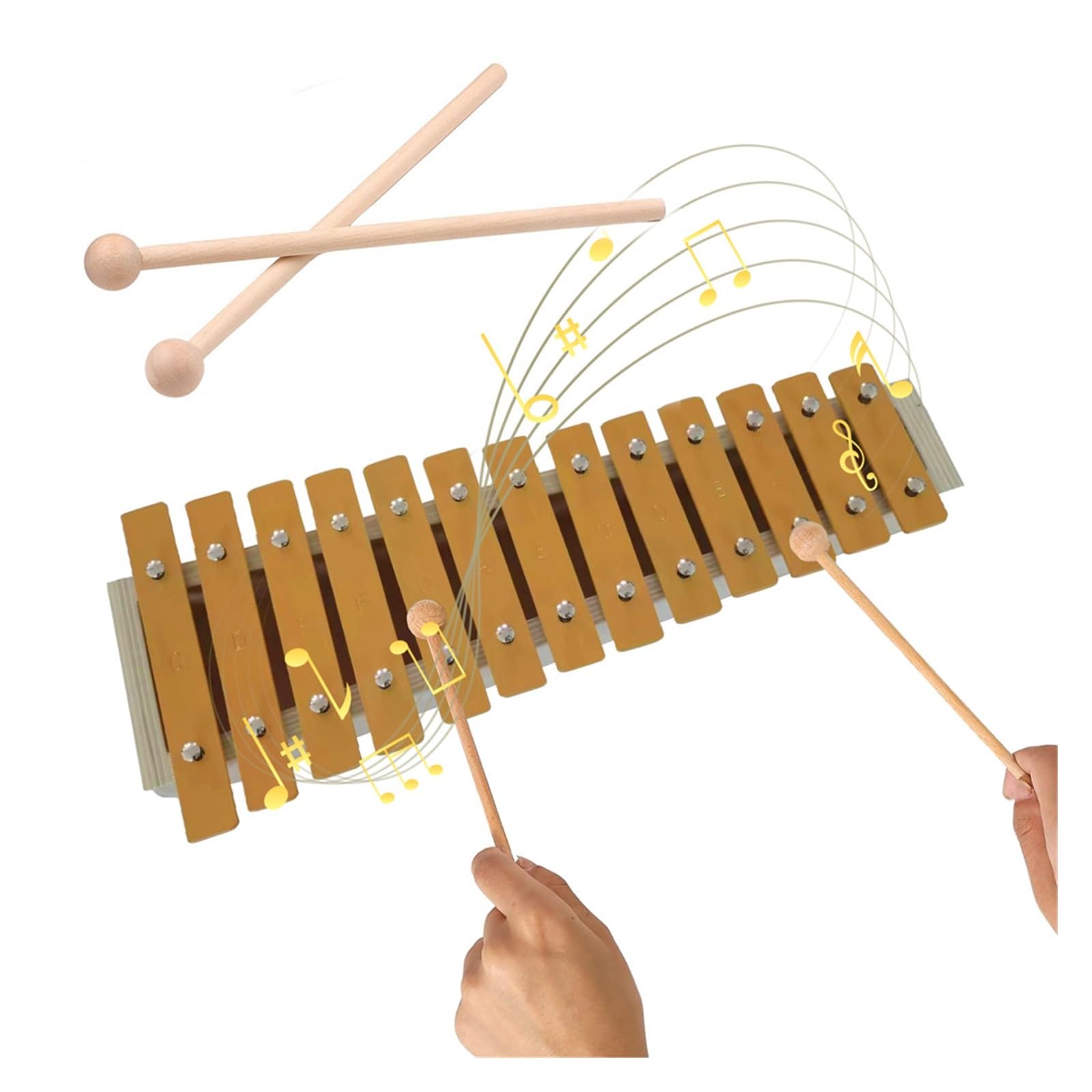 Xilofono Xilofono color legno con 13 note | Glockenspiel classico