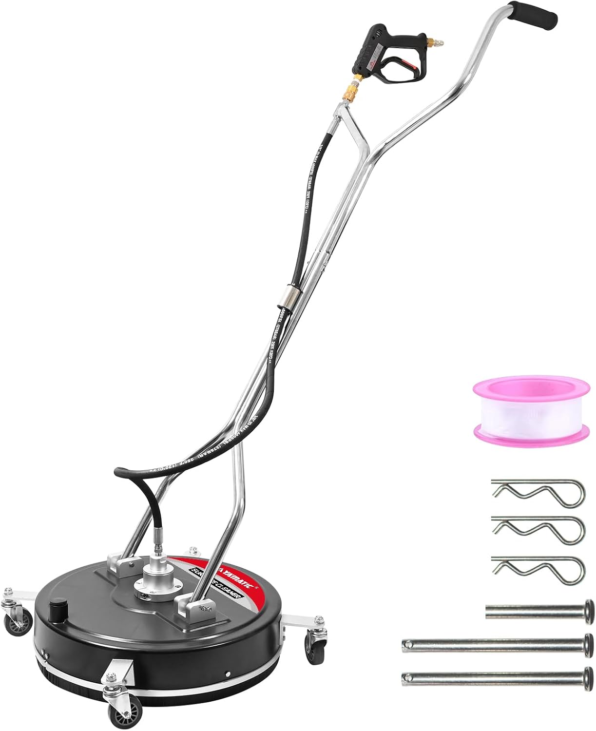 YAMATIC 20" Pressure Washer Surface Cleaner with Dual Handles, Industrial Grade