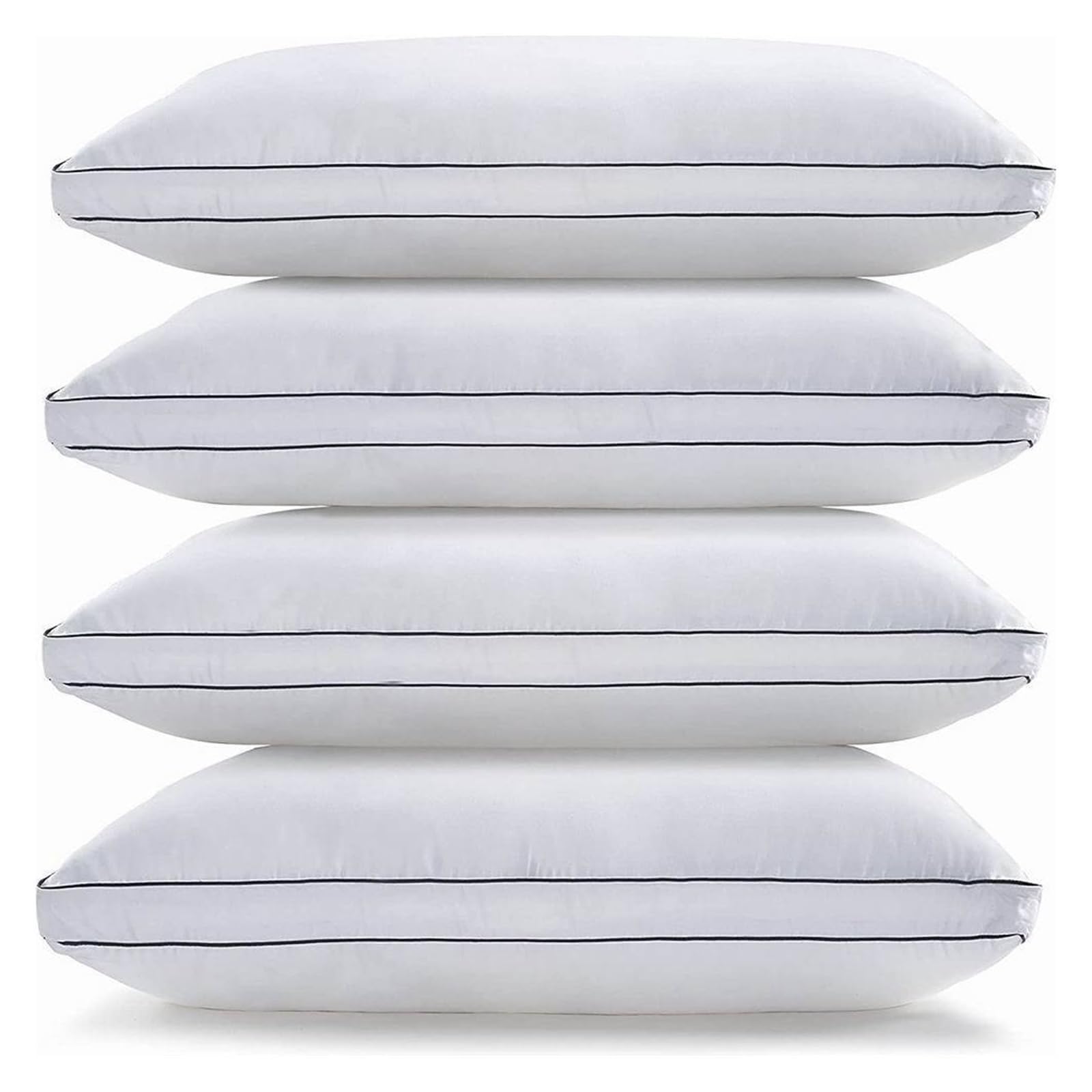 Hotel Pillow Core Home Fiber 4-Pack Roll-Up for Sleep 48 74