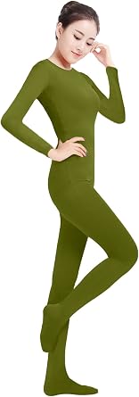 Ensnovo Womens Spandex One Piece Unitard Full Bodysuit Zentai Suit Costume