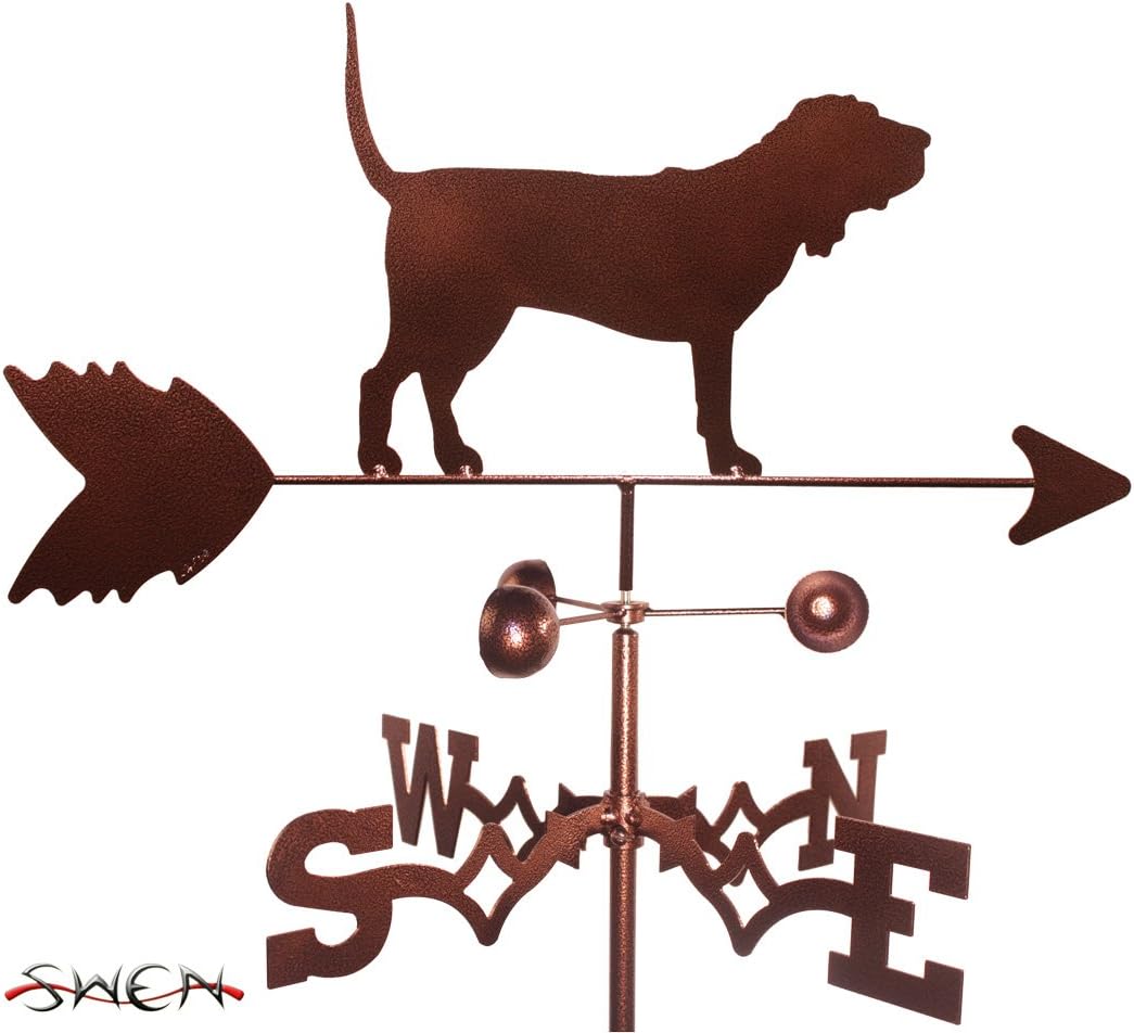 Hand Made Blood Hound Dog Garden Stake Weathervane ~New~