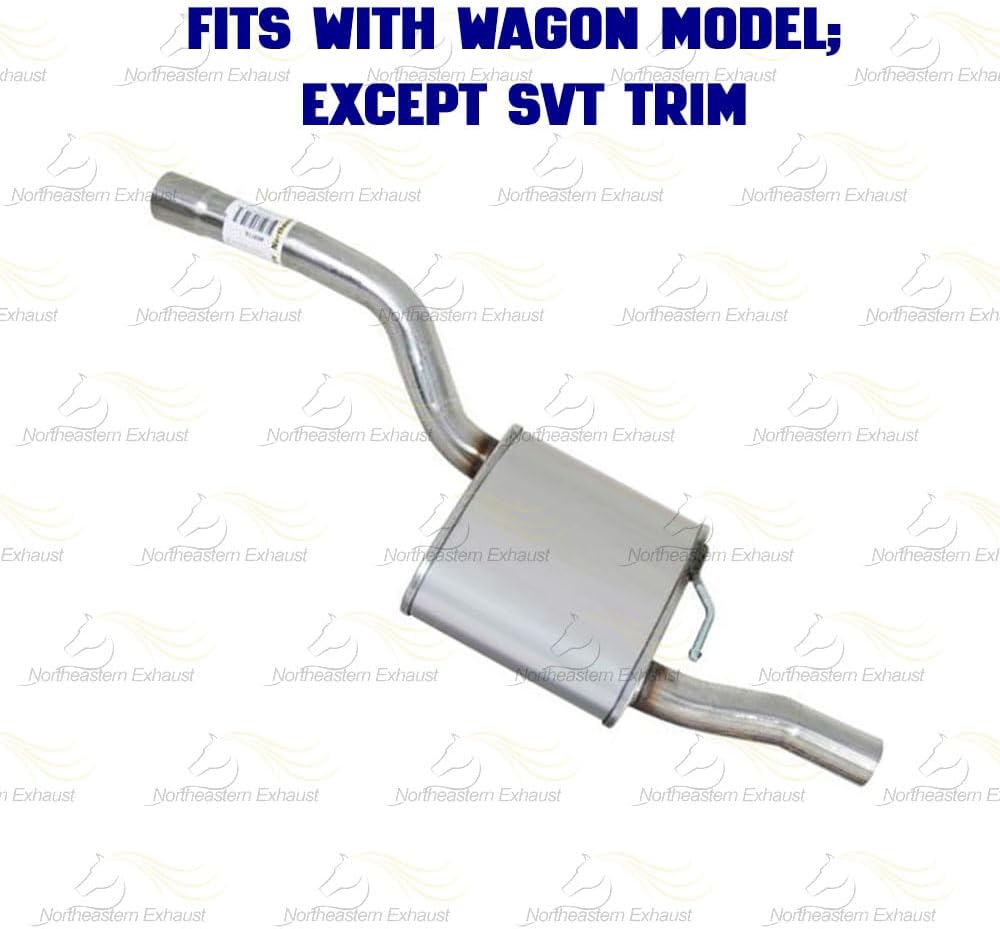 Northeastern Exhaust | Resonator Pipe Muffler Exhaust Kit Fits 2000-2004 Focus 2.0L Station Wagon