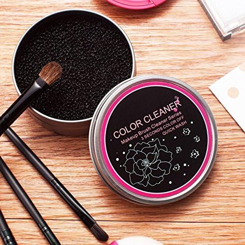 STCorps7 Dry Makeup Brush Quick Cleaner Sponge - Color Removal Sponge - Removes Shadow Color from Makeup Brushes without Water or Chemical Solutions Dry Box - Compact Size for Travel