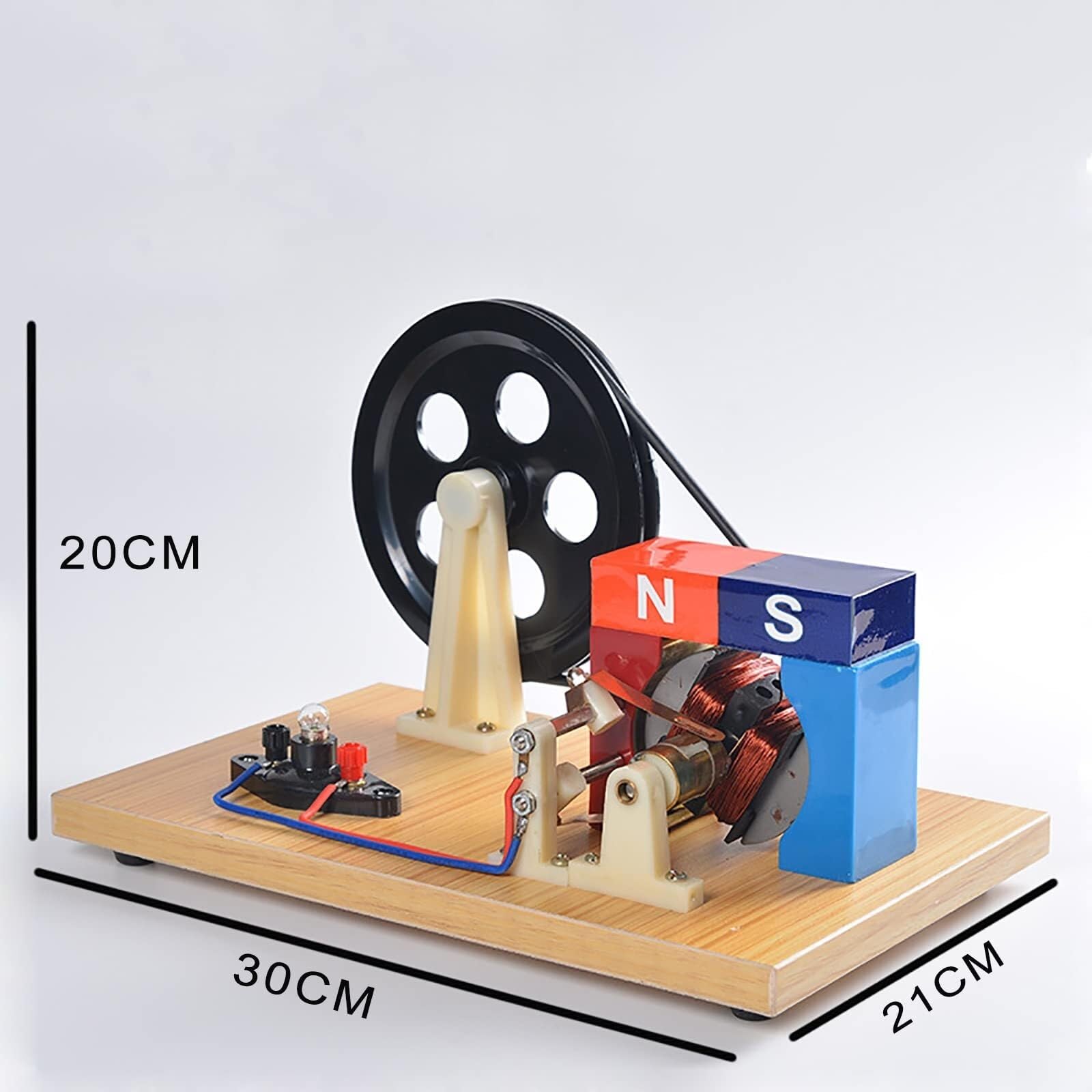 Physikalisches handgekurbeltes AC/DC-Generatormodell, elektromagnetische Versuchsausrüstung, magnetoelektrisches Demonstrationsgerät, magnetoelektrisches Demonstrationsgerät für de