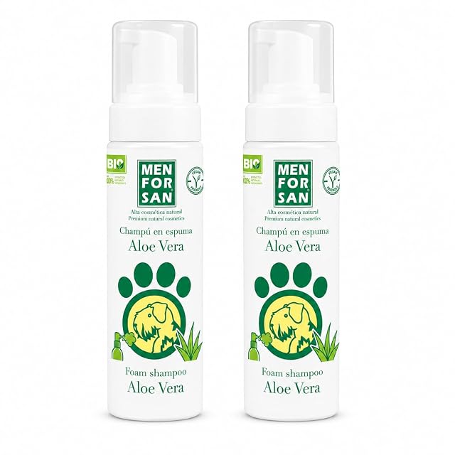 MENFORSAN Champú para Perros en Espuma con Aloe Vera - 200 ml