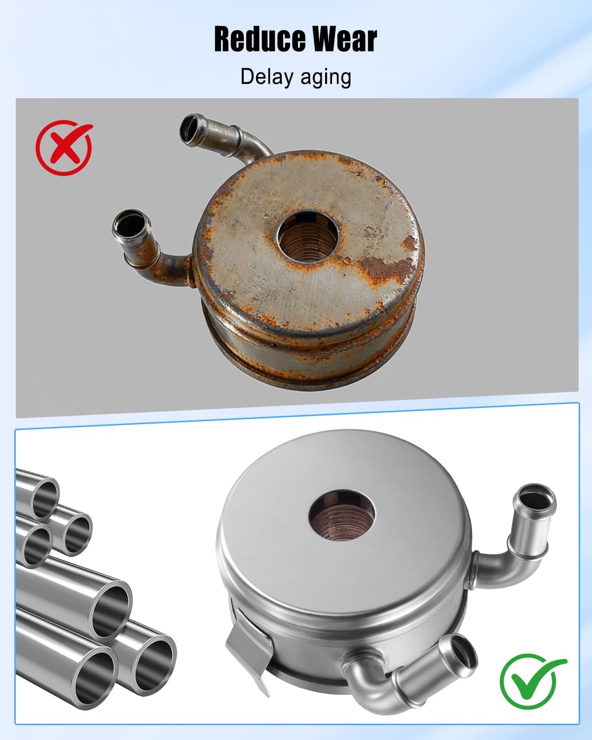 Oil Cooler Assembly Fit for Toyota 4Runner 1996-2002 T100 1995-1998 Tacoma 1995-2004 Replace 15710-62050 1571062050