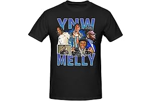 Ynw Melly YNW Melly Hip Hop Rap Singer Cotton Crewneck Short Sleeve T-Shirts