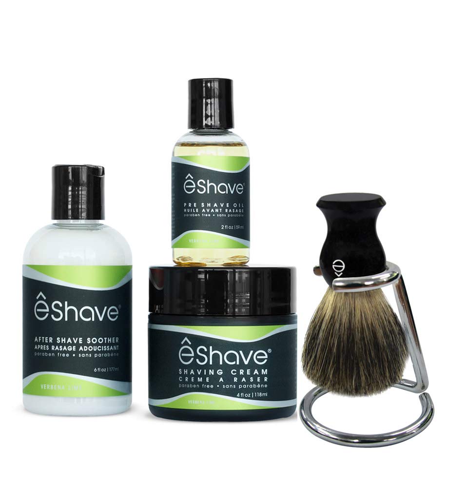 eShave Shaving Kit for Men (orange sandalwood)