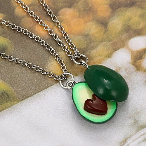 Minghua Cute Avocado Shape Pendant Necklace For Women Girl Fruit Shape Chains Charms Necklace Party Gifts #TOP6