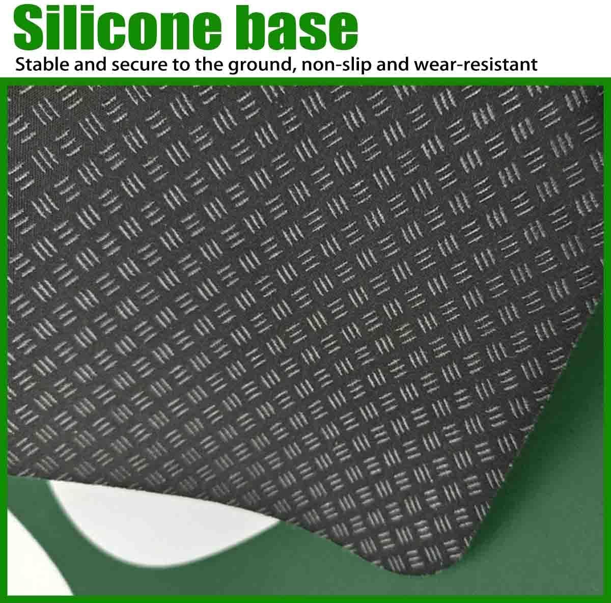 Baseball Sliding Mat,Batting Mat for Training,Softball Pitching Mats with Footprint Guide,Non Slip Shock Absorbing PU Baseball Hitting Mats,For Practice Softball Hitting Training Aid