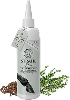 Annimally Strahl Akut Strahlpflege Pferd – Intensive Hufpflege bei Strahlfäule, hochkonzentrierte Hufpflege für Pferde mit organischen Kupferverbindungen, Made in Germany – 125 ml