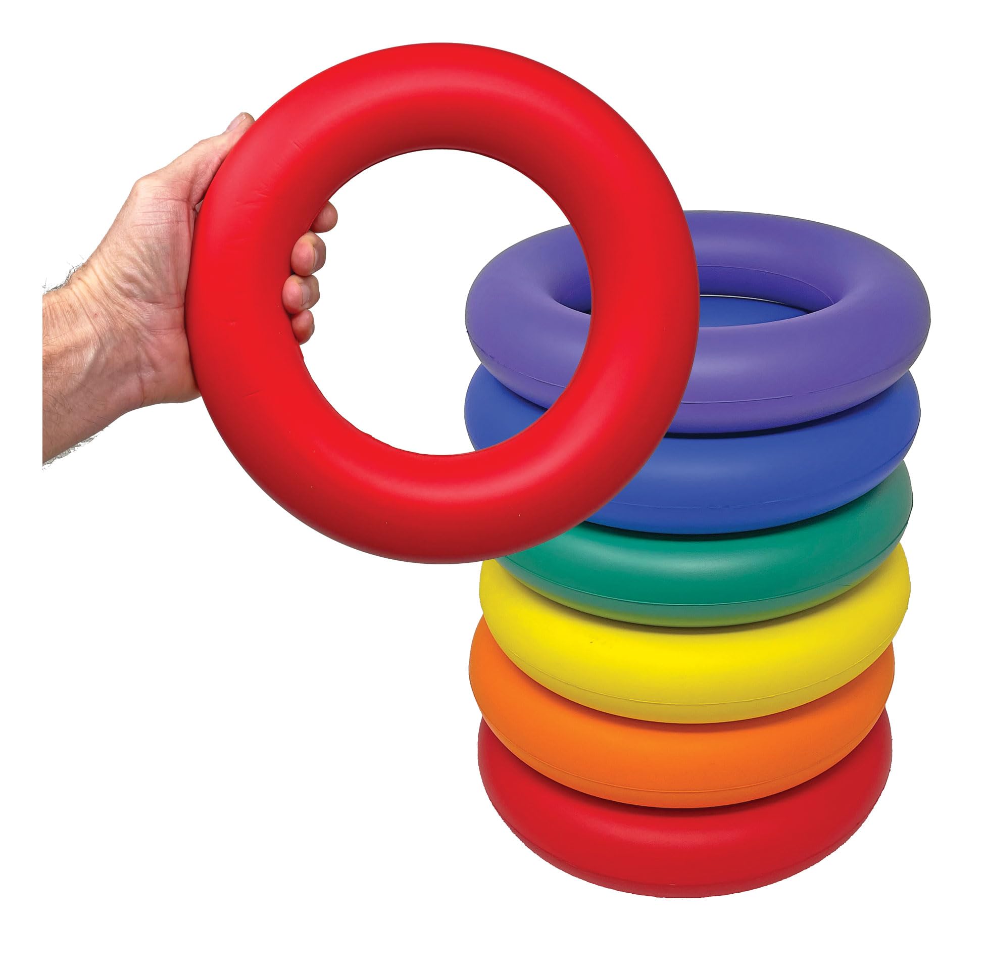 Great Lakes Sports Oversize Foam Deck Tennis Rings Set of 6