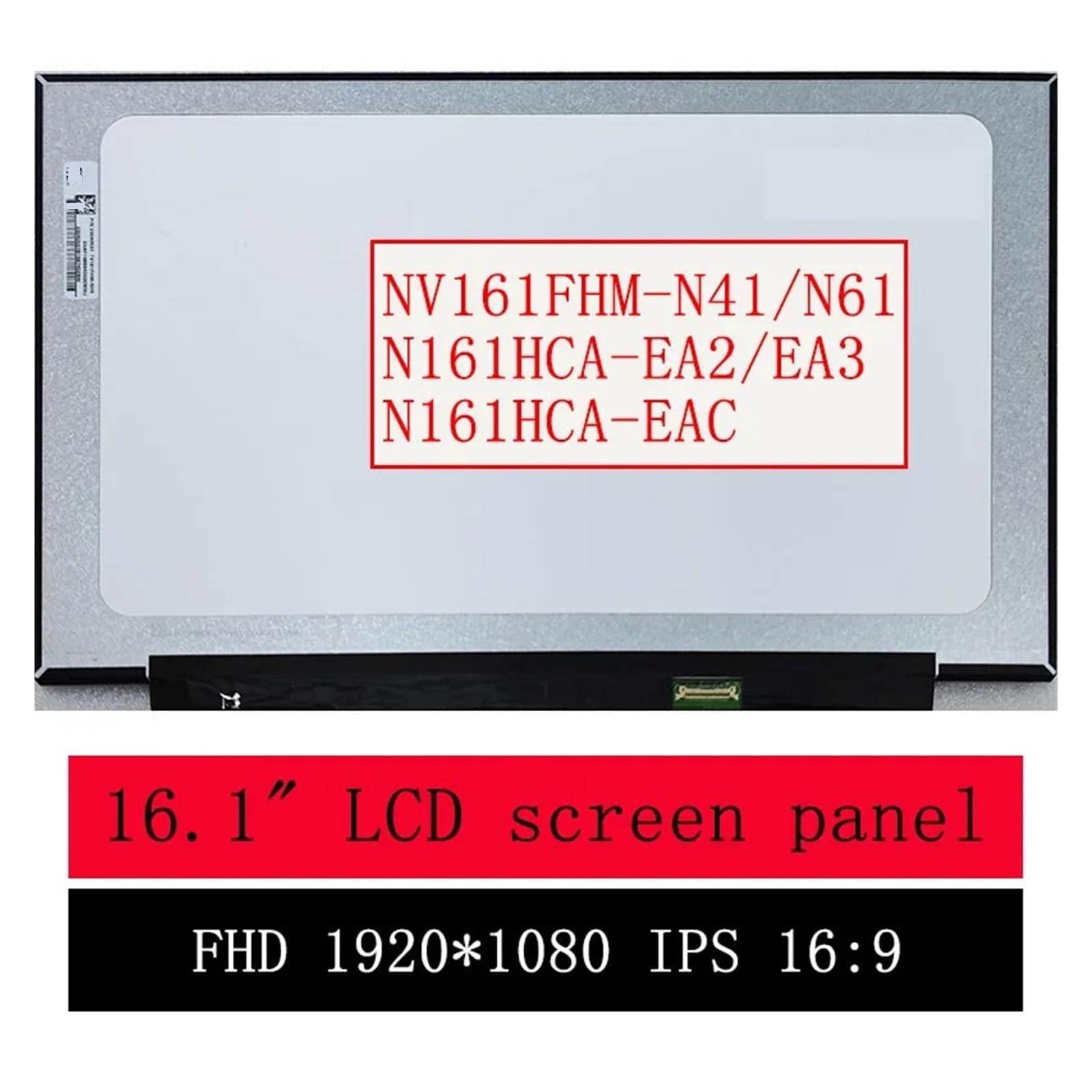 Schermo LCD, Sottile FHD IPS 60HZ Da 16,1" NV161FHM-N41 NV161FHM-N61
