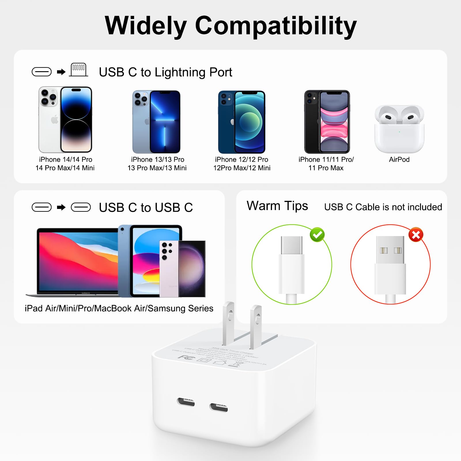C*i様 Apple iPad & iPhone 14 Pro セット Amazon.com: STAKYCET iPhone 14 13 12 Fast Charger Fasting