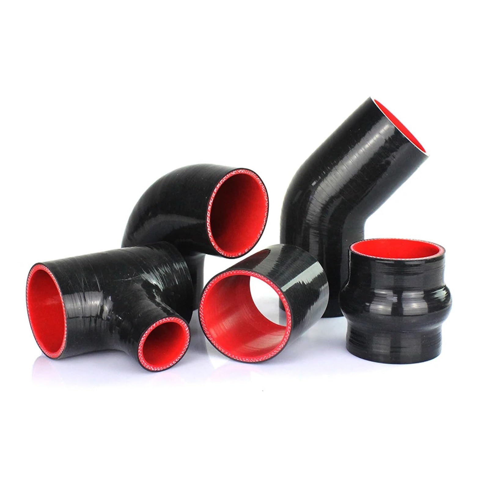 Tubo Manguera Intercooler Codo de silicona reductor de 90 grados, unión de goma, tubo curvado, Compatible con Subaru WRX, manguera de admisión de aire frío(63-76mm)