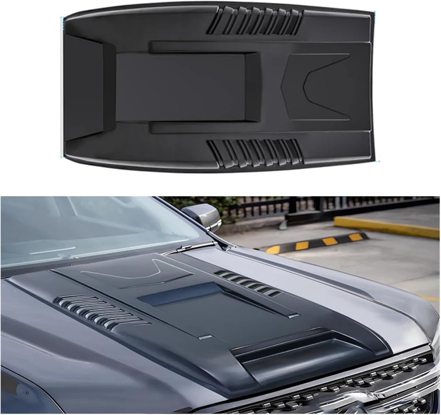 Compatible with Ford Ranger T6 T7 T8 T9 2012-2024 Everest Universal Car Accessories Air Vent Bonnet Hood Cover Front Bonnet Scoop(T6 T7 T8)