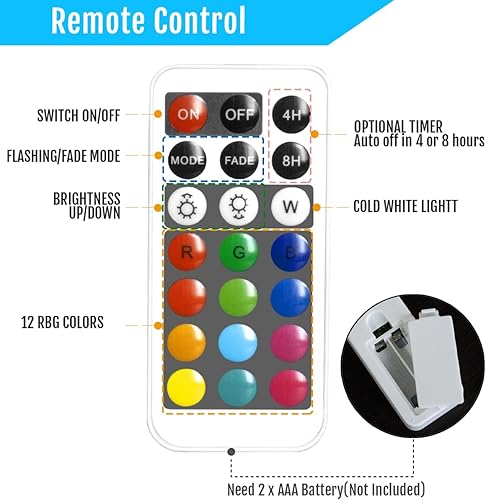 Miniatura 4 de Novelty Place Velas sin llama con control remoto, parpadeo real y color marfil real velas LED con pilares con control remoto y función de