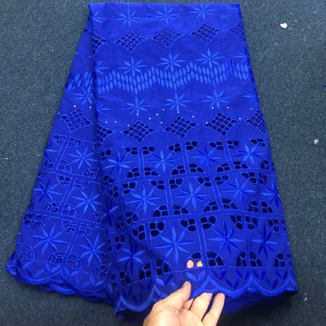 2024 Africain Dubaï Coton Dentelle Tissu Suisse Voile Dentelle En Tissu Brodé Po