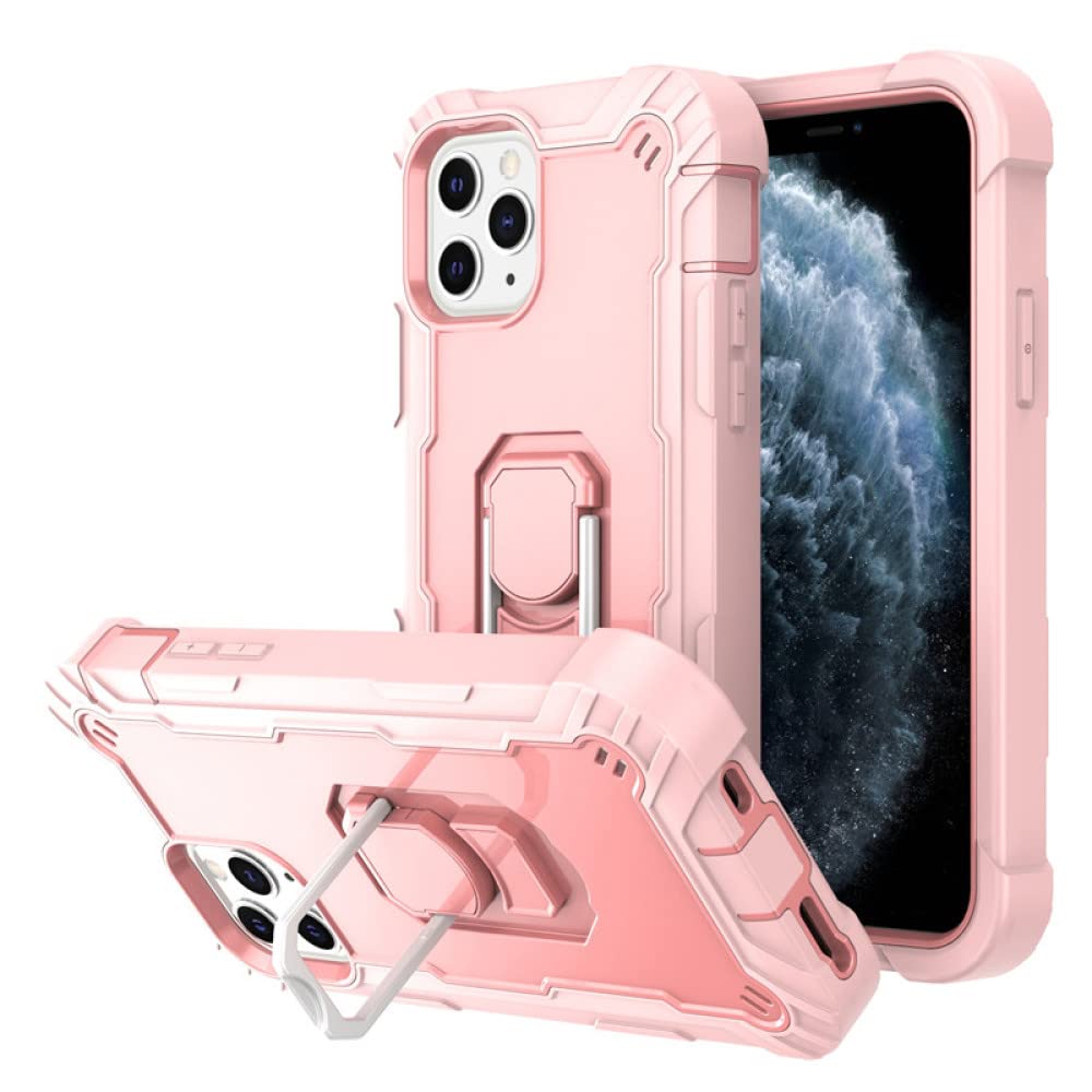 Coque iPhone antichoc avec anneau support pour protection intégrale - 8