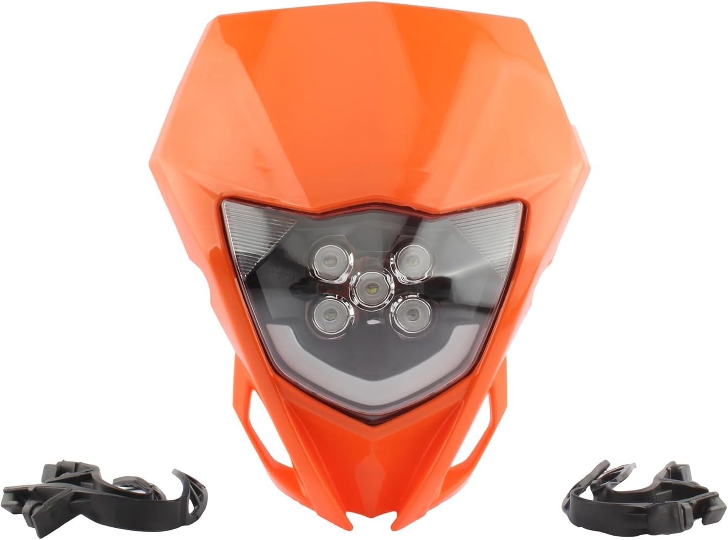 Motorcycle Headlight Compatible with YAMAHA WR 250F 250R 450F YZ TTR FX MX 2015-2019 LED DirtBike Enduro Motocross Headlamp Fairing Modified(B)