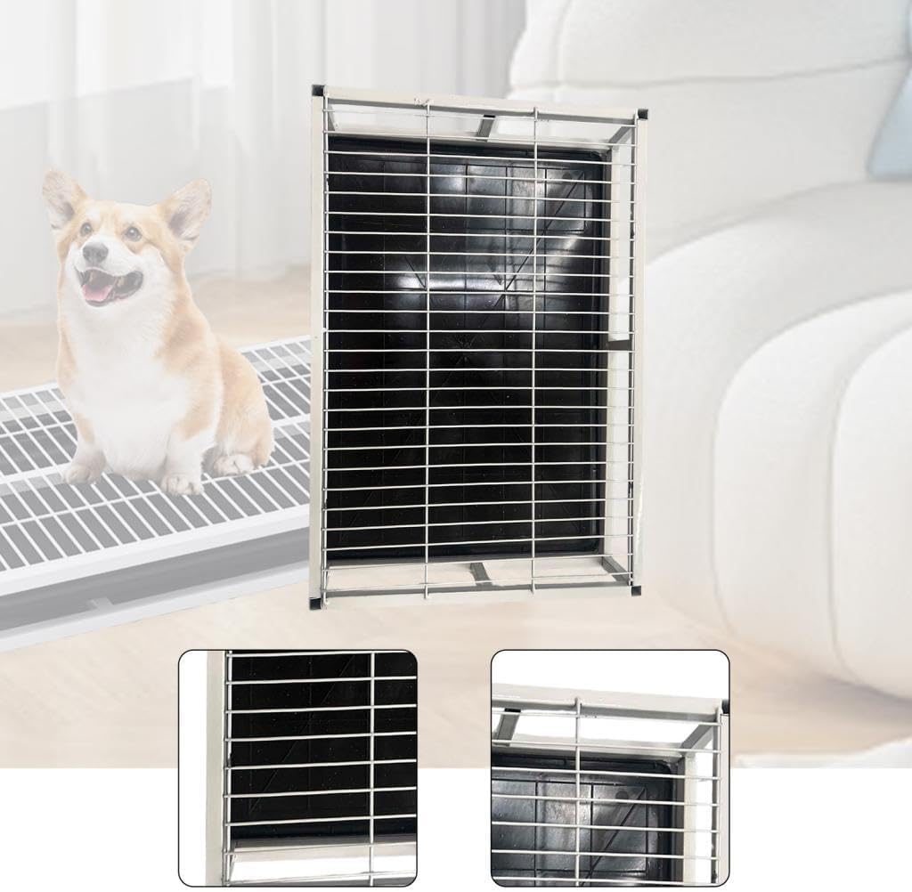 Indoor Dog, Mat Holder, Mesh Grids Keep for Cold Dorms, White S