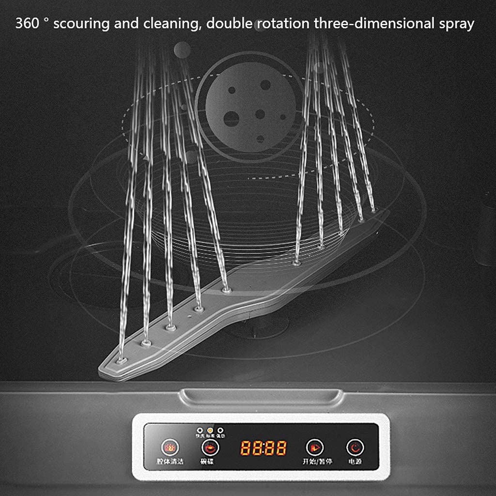 Lavavajillas de sobremesa inteligente, Lavavajillas automático de encimera, Lavavajillas de chorro calefactor, Diseño de bajo consumo, Práctico bajo nivel de ruido