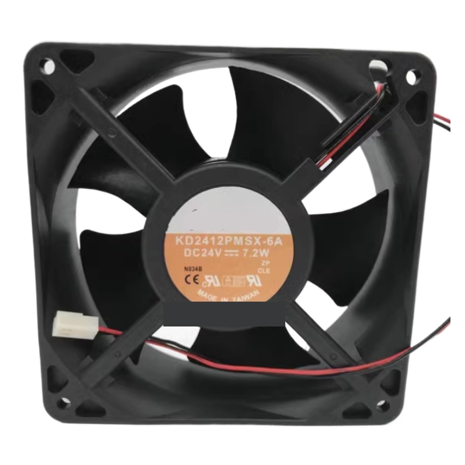 WEUSANXPL KD2412PMSX-6A DC24V 7.2W 12038 12CM Two-Wire Inverter Fan