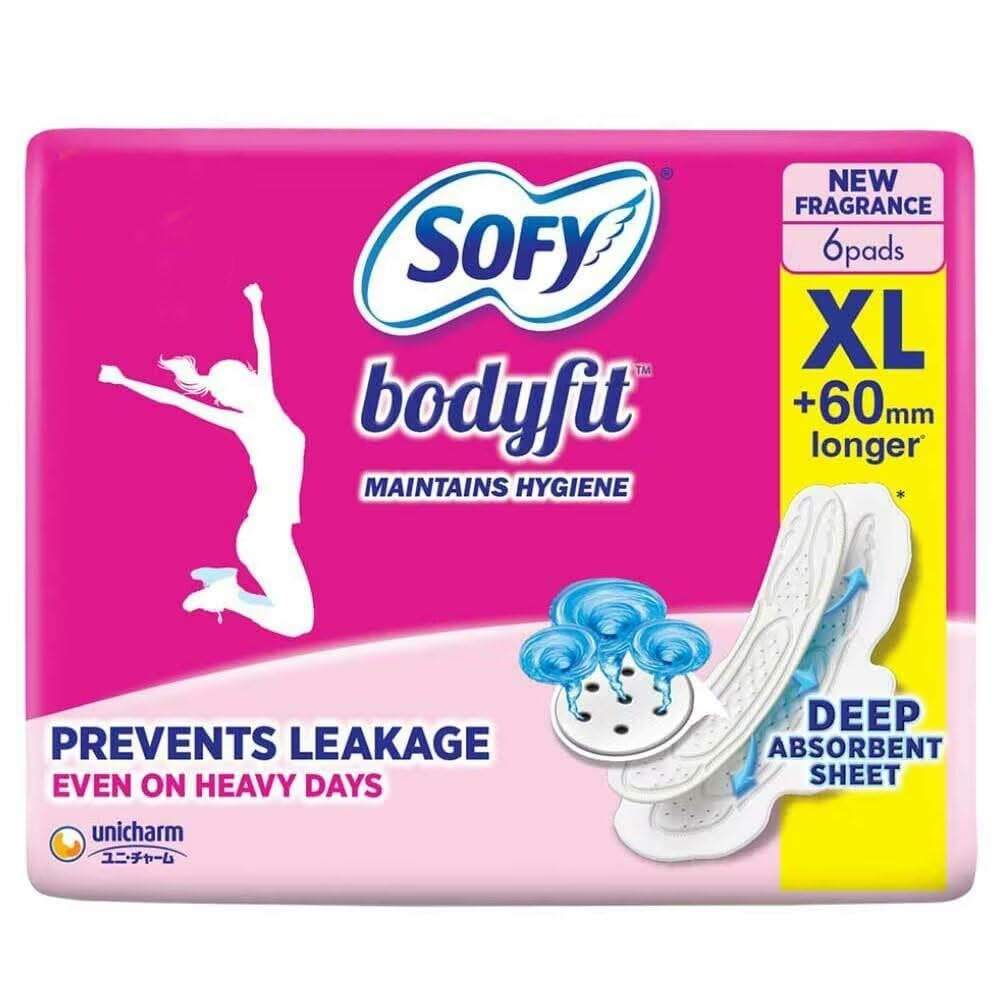 Sofy Body Fit Slim Sanitary Pads - 6 Pads (Extra Large) (B08DNPSMSX) Amazon Price History, Amazon Price Tracker