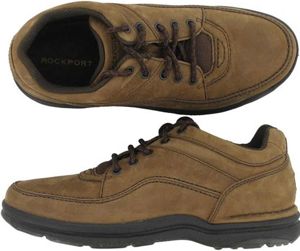 Rockport Men's World Tour Classic Walking Shoe,Chocolate Nubuck,9.5 W