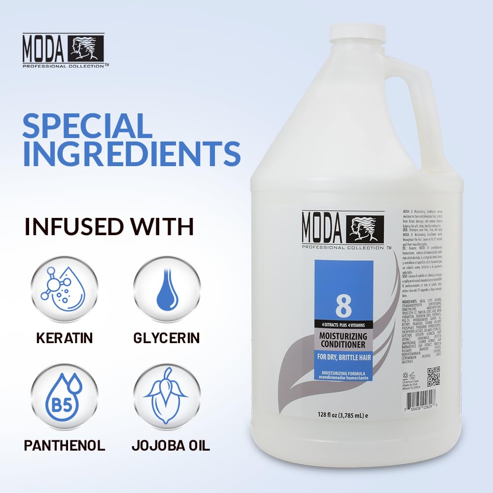 Amazon.com : MODA - Hair Conditioner with 4 Extracts Plus 4