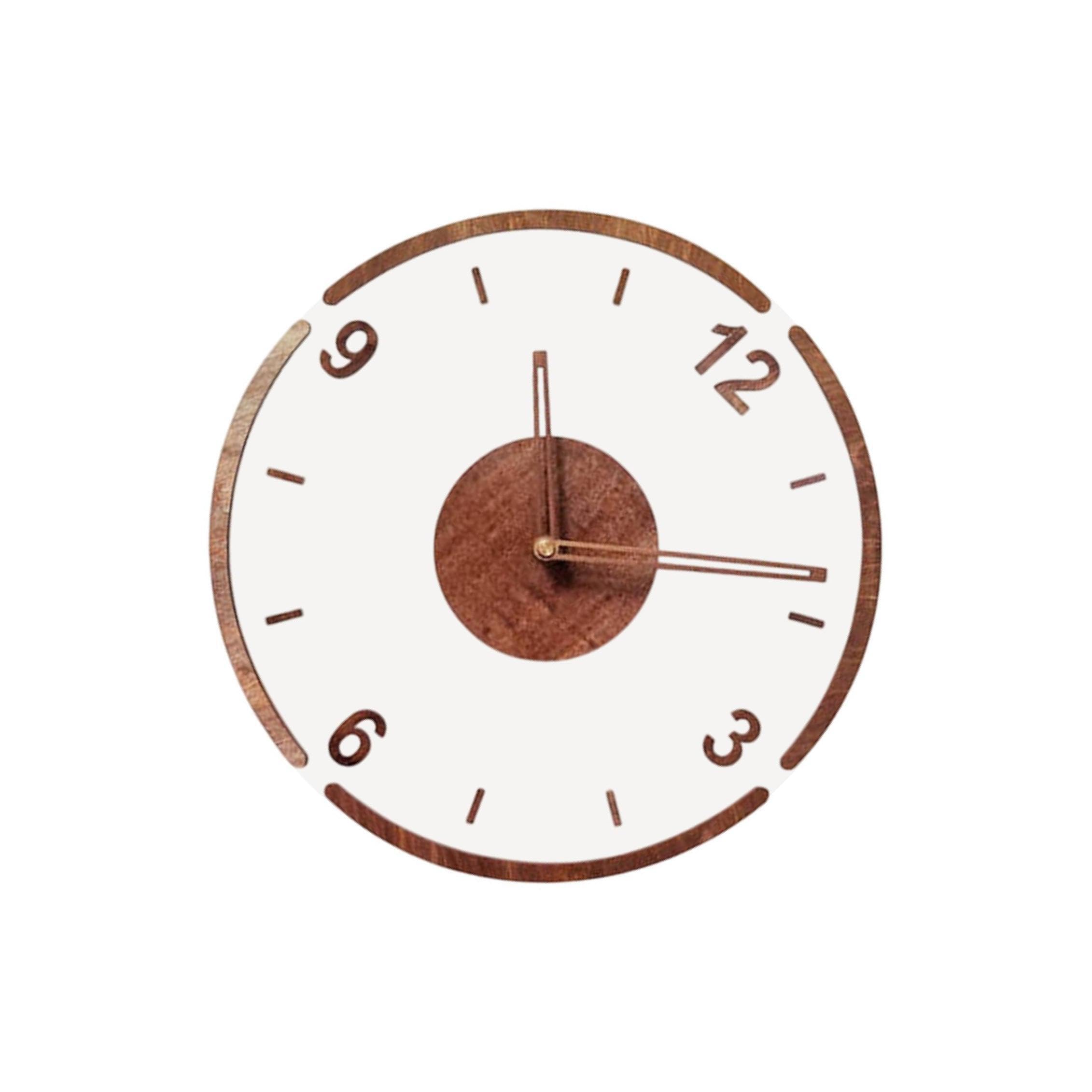 TWISAXC Unique And for Creative Wall Clock Living Room Bedroom Decor Gift Choice For Housewarming Which Complements Various Home, 4 Numbers, Diameter 30cm
