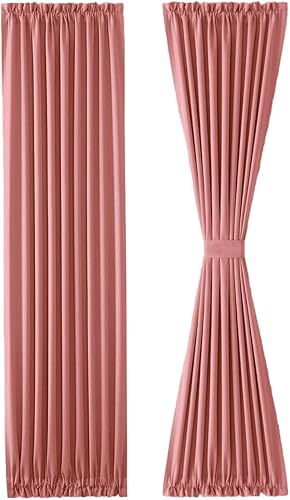 Miniatura 206 de DWCN Cortinas para puerta francesa: cortina térmica con bolsillo para barra para puertas con ventana de cristal, puertas de cocina y patio