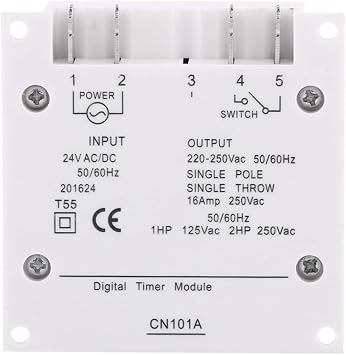 Electronic Timer CN101A 24V Timer Digital Programmable Timer Microcomputer Timer 17on & 17off Relay Timer Weekly Programmable