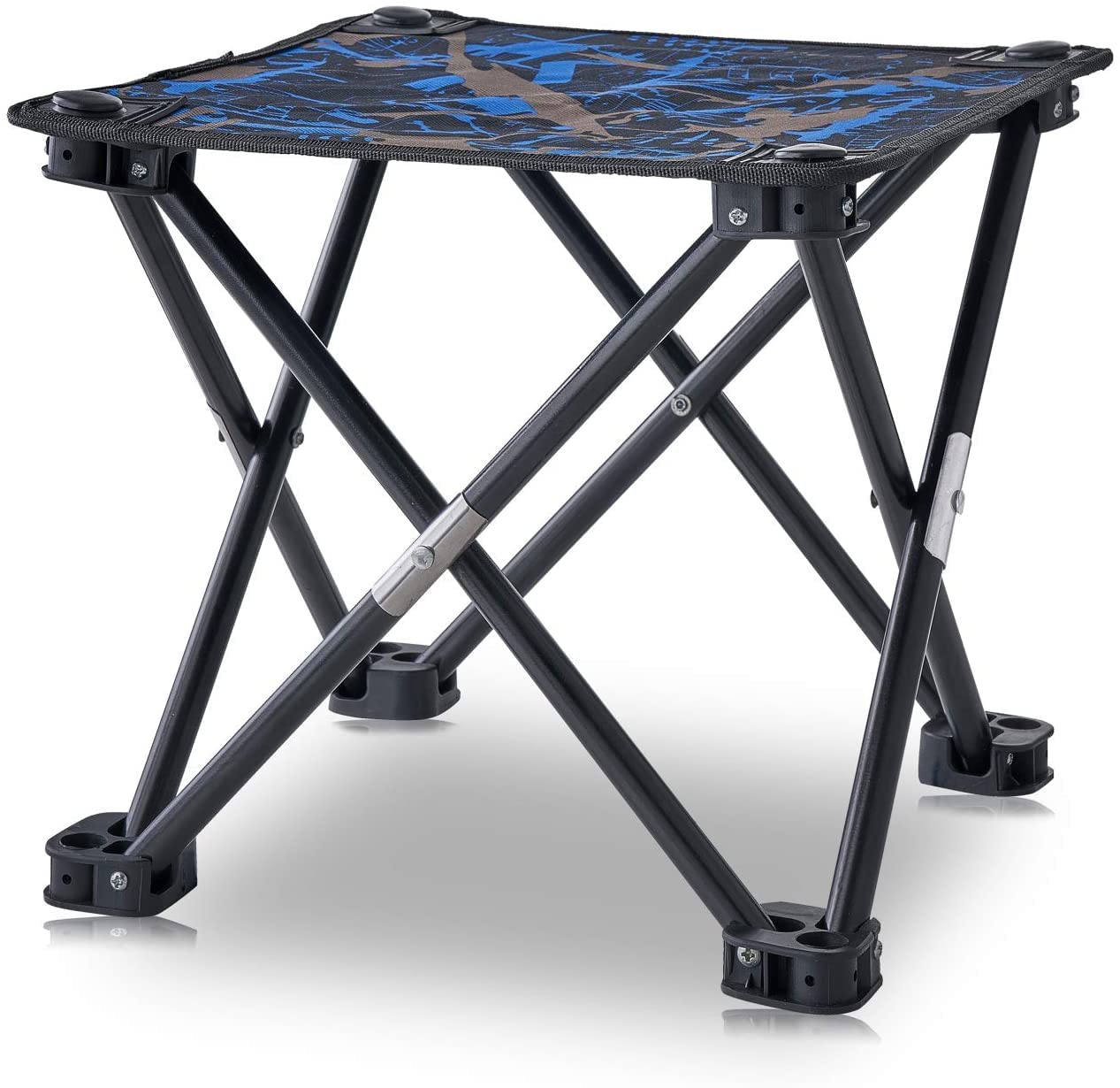 Folding Camping Stool Portable Chair Mini Foldable Stool for Adults Fishing Hiking Gardening and Beach with Carry Bag(Camouflage)
