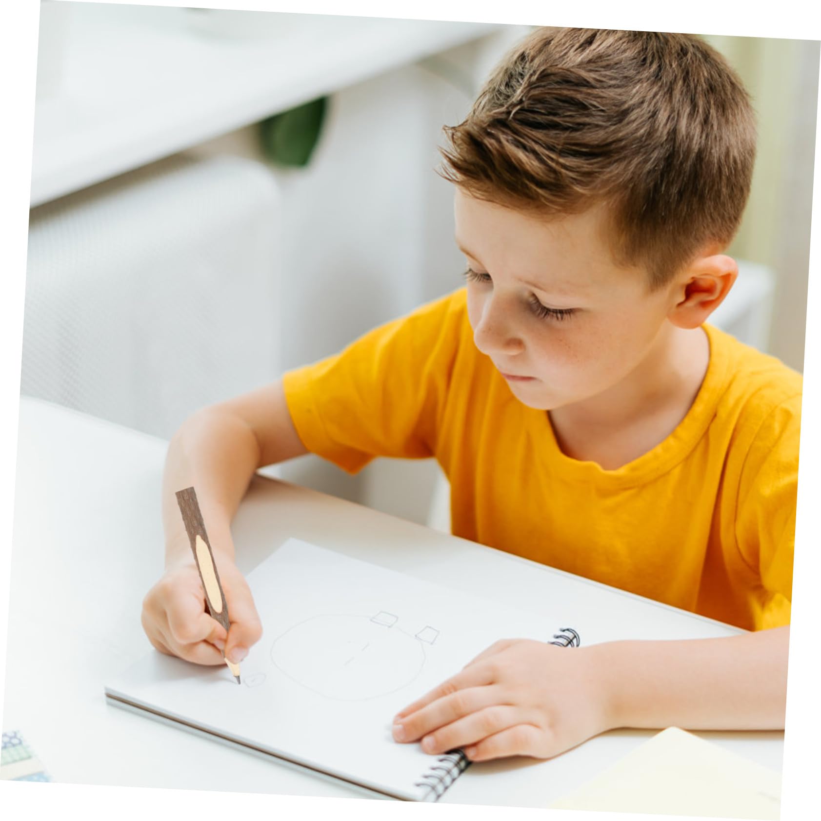 Veemoon 75 Pièces Crayons Naturelle Pencils Branche pour Garçon Fille Créatif Bois Écologique