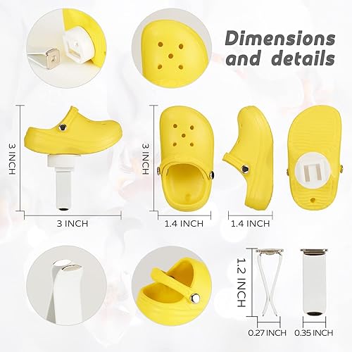 Miniatura 5 de Paquete de 4 clips de ventilación de aromaterapia con forma de zapato, clip para ambientador de coche con 4 recambios de ambientador, difusor de