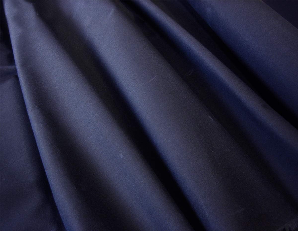 Navy Waterproof Antique Wax Cotton Fabric Outdoor Oilskin Cover Material 1M F