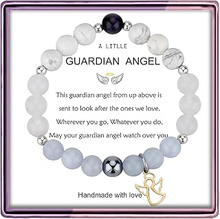 Angel Charm Bracelet for Women Girls A Little Guardian Angel Bracelet Angelic Connection Bracelet Spiritual Jewelry Reiki Infused Jewelry Religious Gift for Her