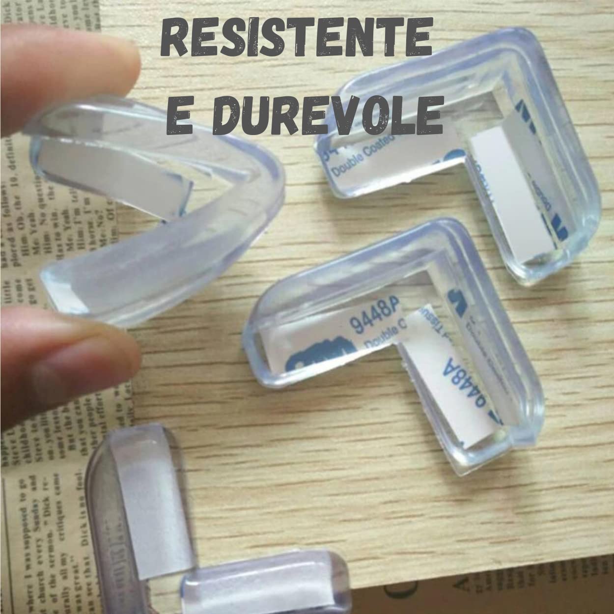 Paraspigoli Per Bambini Hauck - 8 Pezzi In Silicone Trasparente - Per Angoli Di Tavoli E Mobili - Foto 12